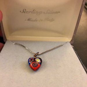 Sterling silver Italian necklace.